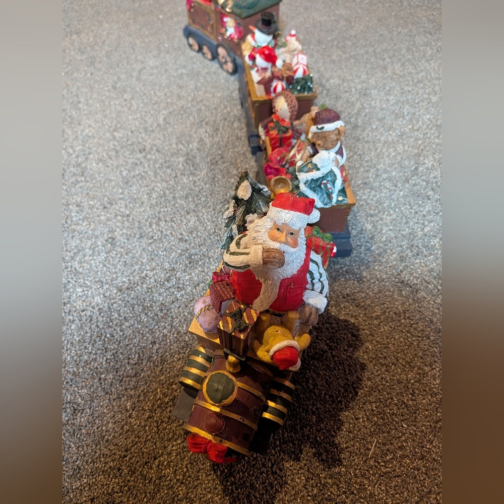 Festive Santa Train Holiday Decor